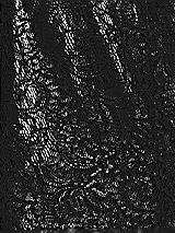 Front View Thumbnail - Black Marquis Lace Fabric by the Yard