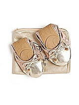 Alt View 1 Thumbnail - Rose Gold Talaria Premium Folding Flats