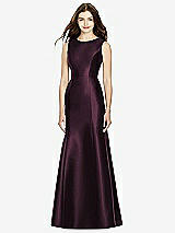Rear View Thumbnail - Deep Plum Bella Bridesmaids Dress BB106