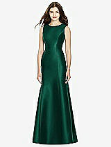 Rear View Thumbnail - Hunter Green Bella Bridesmaids Dress BB106