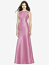 Rear View Thumbnail - Powder Pink Bella Bridesmaids Dress BB106