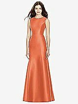 Rear View Thumbnail - Portofino Orange Bella Bridesmaids Dress BB106