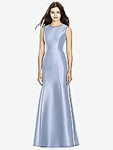 Rear View Thumbnail - Sky Blue Bella Bridesmaids Dress BB106