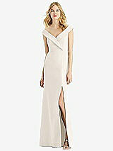 Front View Thumbnail - Ivory Bella Bridesmaids Dress BB112