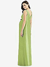 Rear View Thumbnail - Mojito Sleeveless Satin Twill Maternity Dress