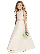 Front View Thumbnail - Ivory & Blush Flower Girl Dress FL4062