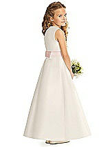 Rear View Thumbnail - Ivory & Blush Flower Girl Dress FL4062