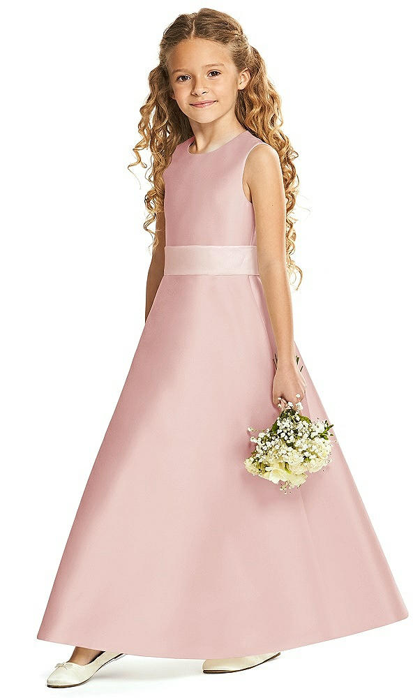 Front View - Rose & Blush Flower Girl Dress FL4062