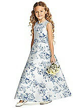 Front View Thumbnail - Cottage Rose Larkspur Flower Girl Dress FL4062FP