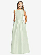 Front View Thumbnail - Mint Green Alfred Sung Junior Bridesmaid Style JR544