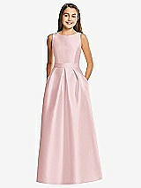 Front View Thumbnail - Ballet Pink Alfred Sung Junior Bridesmaid Style JR544