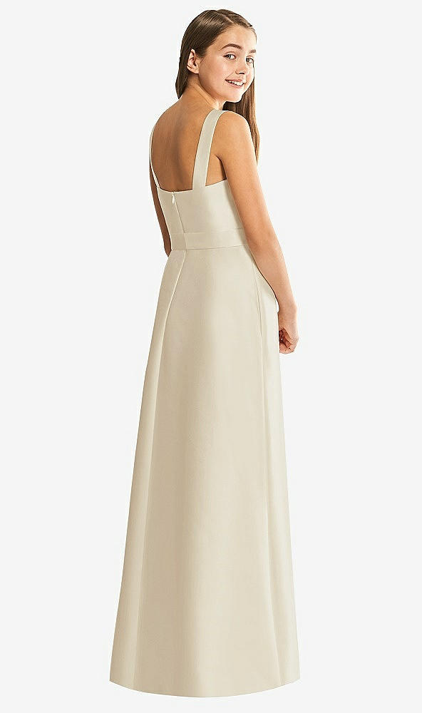 Back View - Champagne Alfred Sung Junior Bridesmaid Style JR544