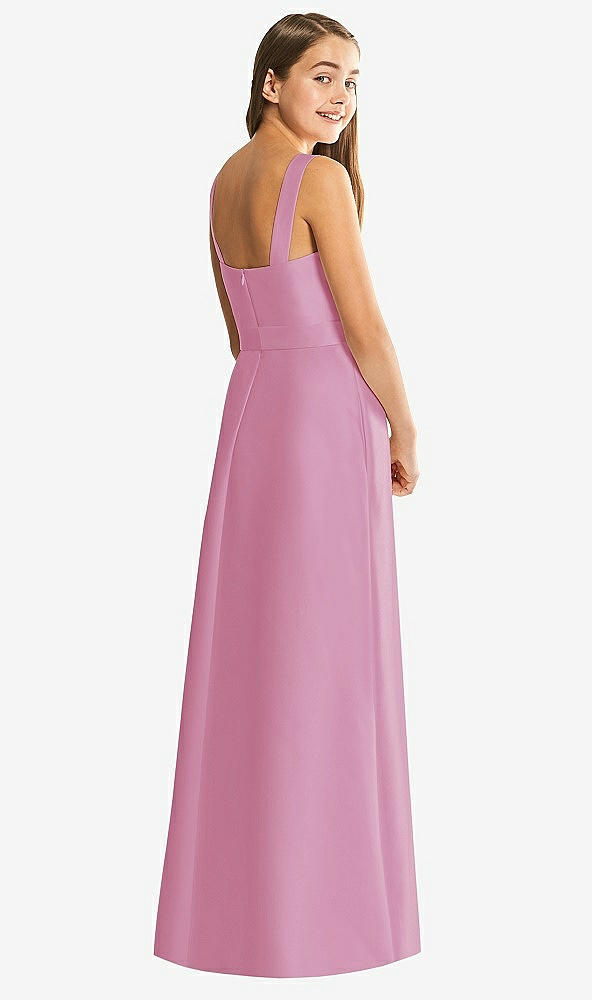 Back View - Powder Pink Alfred Sung Junior Bridesmaid Style JR544