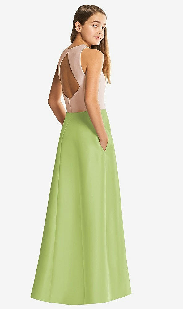 Front View - Mojito & Cameo Alfred Sung Junior Bridesmaid Style JR545