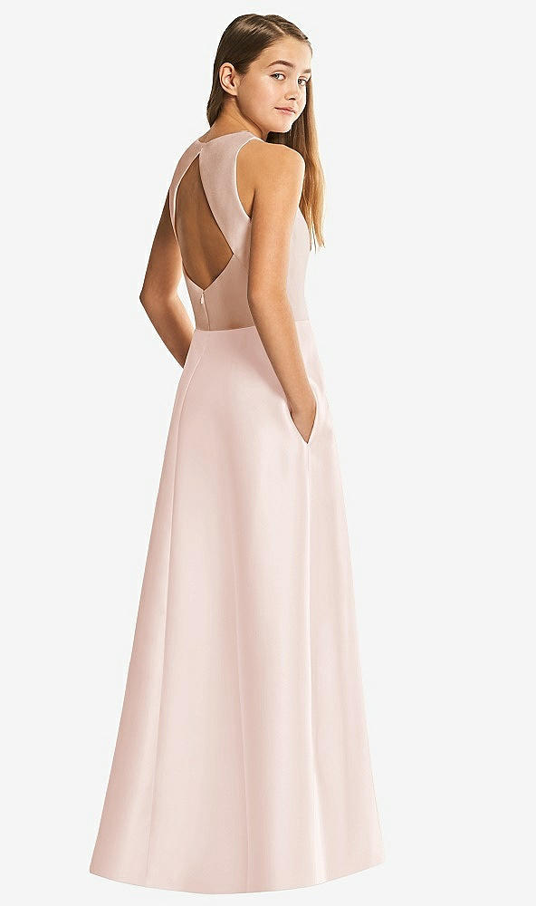 Front View - Blush & Cameo Alfred Sung Junior Bridesmaid Style JR545