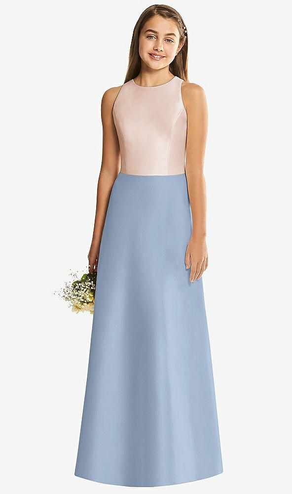 Back View - Cloudy & Cameo Alfred Sung Junior Bridesmaid Style JR545