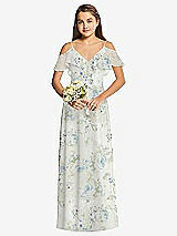 Front View Thumbnail - Bleu Garden Dessy Collection Junior Bridesmaid Dress JR548