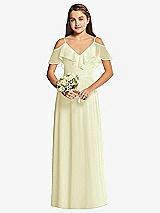 Front View Thumbnail - Butter Yellow Dessy Collection Junior Bridesmaid Dress JR548