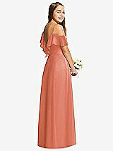 Rear View Thumbnail - Terracotta Copper Dessy Collection Junior Bridesmaid Dress JR548