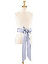 Front View Thumbnail - Silver Dove Satin Twill Flower Girl Sash