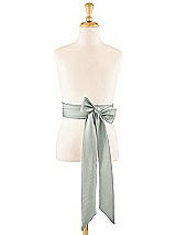 Front View Thumbnail - Willow Green Satin Twill Flower Girl Sash
