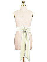Alt View 1 Thumbnail - Butter Yellow Satin Twill Wedding Sash