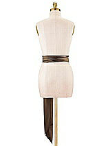 Alt View 3 Thumbnail - Espresso Satin Twill Wedding Sash