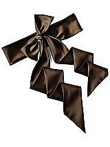 Rear View Thumbnail - Espresso Satin Twill Wedding Sash
