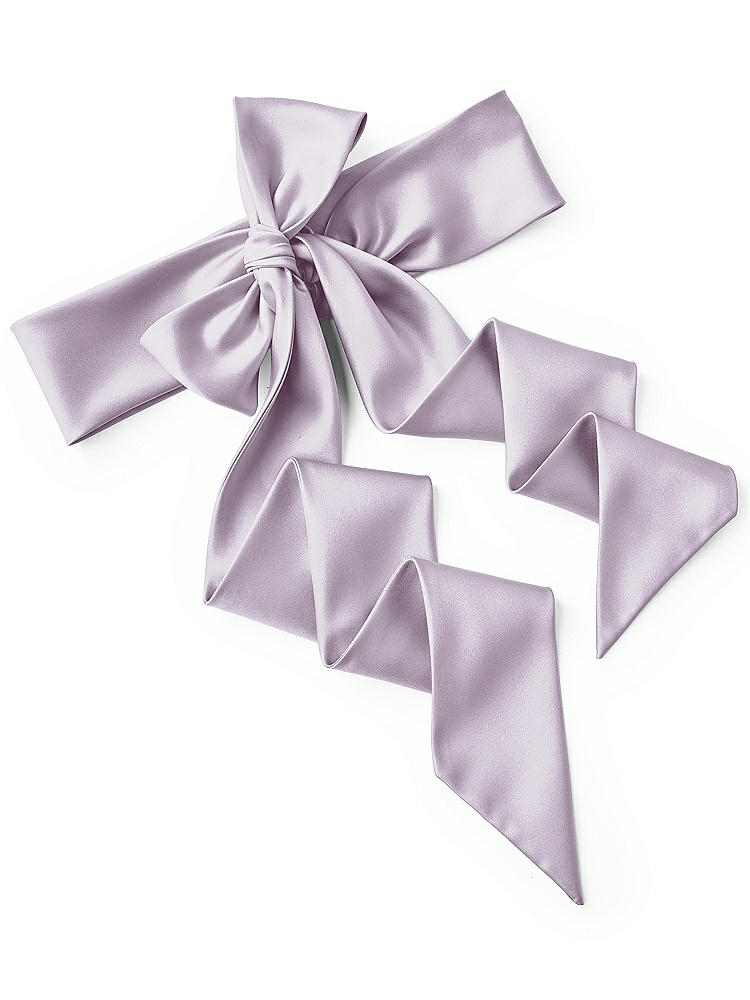 Back View - Lilac Haze Satin Twill Wedding Sash