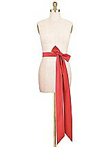 Alt View 2 Thumbnail - Poppy Red Satin Twill Wedding Sash
