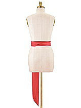 Alt View 3 Thumbnail - Poppy Red Satin Twill Wedding Sash