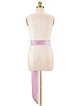 Alt View 3 Thumbnail - Powder Pink Satin Twill Wedding Sash