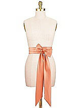 Alt View 1 Thumbnail - Portofino Orange Satin Twill Wedding Sash