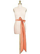 Alt View 2 Thumbnail - Portofino Orange Satin Twill Wedding Sash