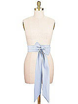 Alt View 1 Thumbnail - Sky Blue Satin Twill Wedding Sash