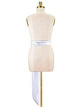 Alt View 3 Thumbnail - Silver Dove Satin Twill Wedding Sash