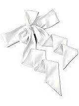 Rear View Thumbnail - White Satin Twill Wedding Sash