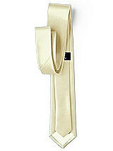 Rear View Thumbnail - Butter Yellow Yarn-Dyed Modern Tie by After Six