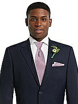 Alt View 3 Thumbnail - Suede Rose Yarn-Dyed Modern Tie by After Six