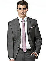 Alt View 4 Thumbnail - Suede Rose Yarn-Dyed Modern Tie by After Six