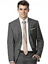 Alt View 4 Thumbnail - Topaz Yarn-Dyed Modern Tie by After Six