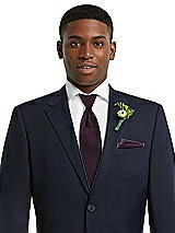 Alt View 3 Thumbnail - Aubergine Yarn-Dyed Modern Tie by After Six