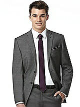 Alt View 4 Thumbnail - Aubergine Yarn-Dyed Modern Tie by After Six