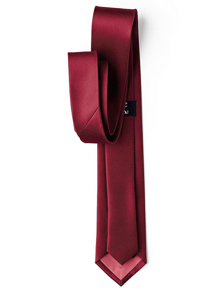 Back View - Burgundy Yarn-Dyed Modern Tie by After Six