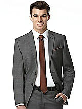 Alt View 4 Thumbnail - Cognac Yarn-Dyed Modern Tie by After Six