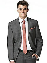 Alt View 4 Thumbnail - Desert Rose Yarn-Dyed Modern Tie by After Six