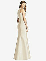 Rear View Thumbnail - Champagne Bella Bridesmaid Dress BB121