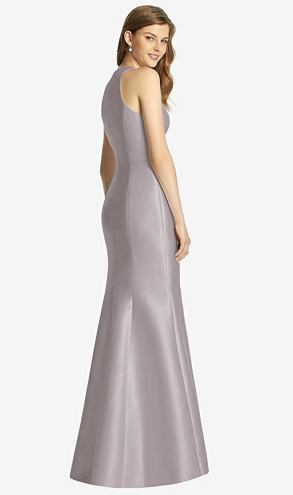 Back View - Cashmere Gray Bella Bridesmaid Dress BB121