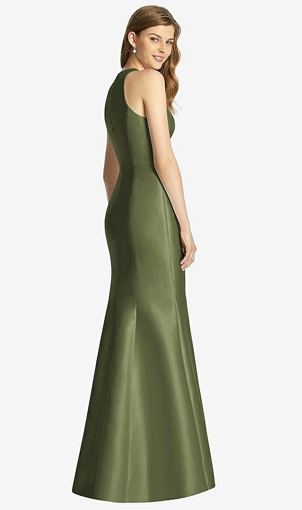 Back View - Olive Green Bella Bridesmaid Dress BB121