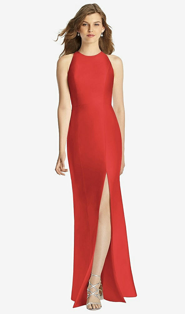 Front View - Poppy Red Bella Bridesmaid Dress BB121